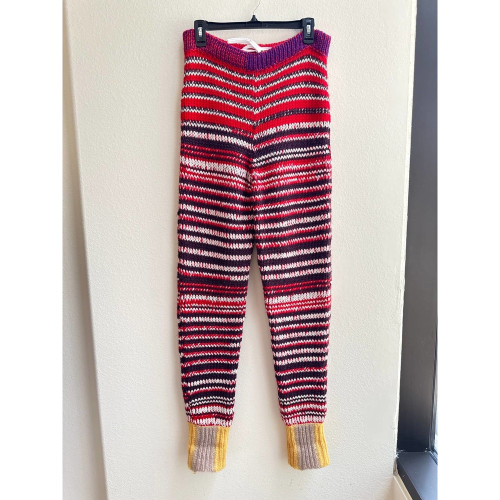 RARE knit adjustable multicolor pant